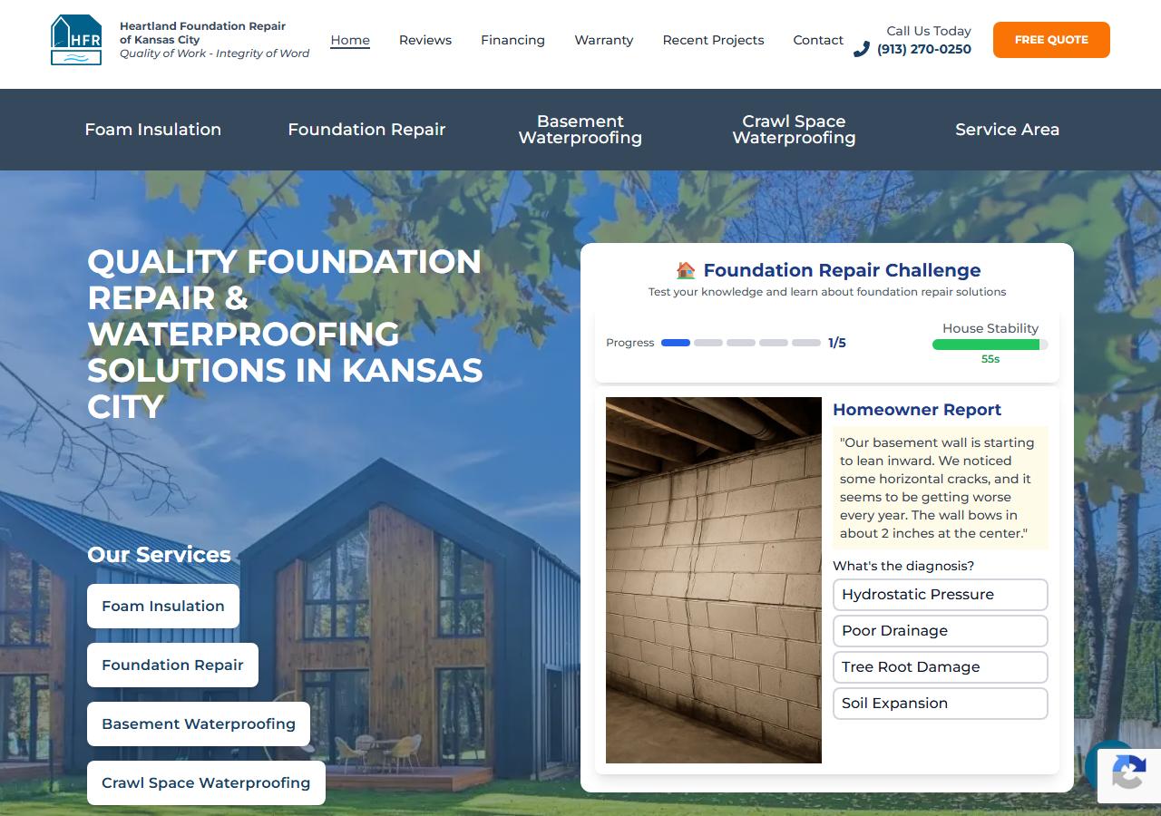 Heartland website screenshot