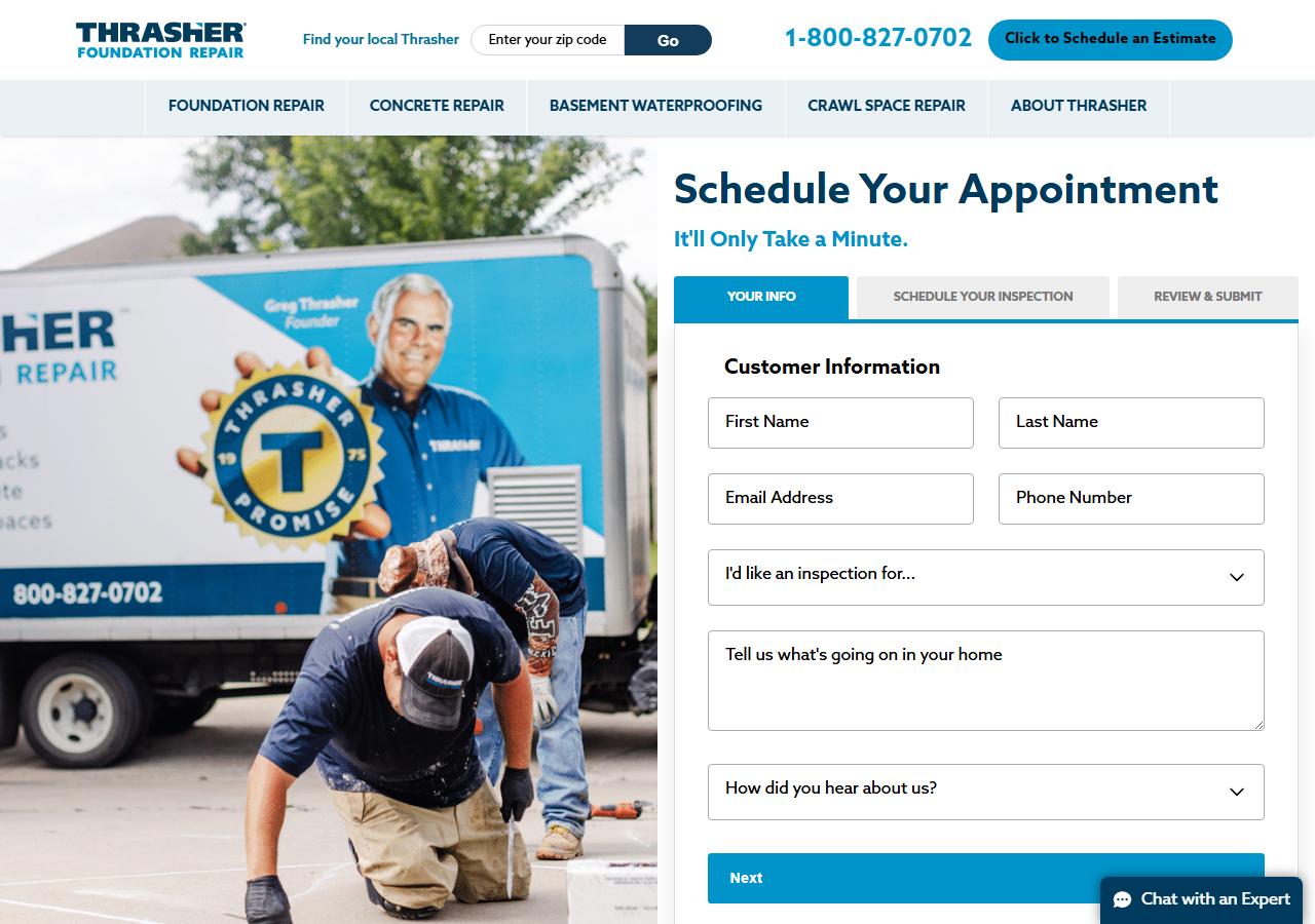 Thrasher website screenshot